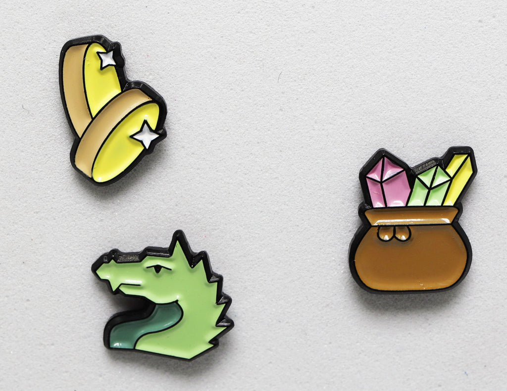 Mini Pins: Dragon's Hoard Enamel Pin Foam Brain Games