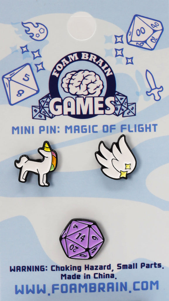 Mini Pins: Magic of Flight Enamel Pin Foam Brain Games