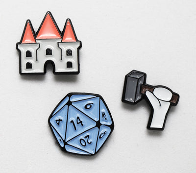Mini Pins: Castle Builders Enamel Pin Foam Brain Games