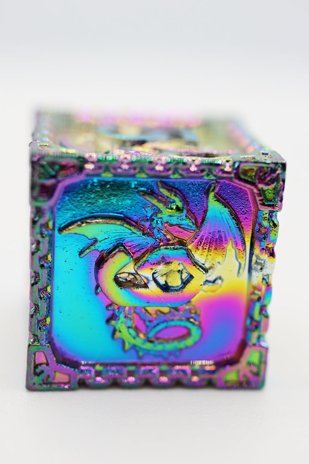 Chained Dragon: Mystic - Metal RPG Dice Set Metal Dice Foam Brain Games