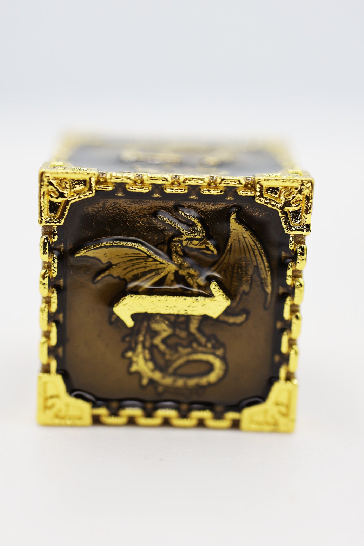 Dragon Essence: Gold Void - Metal RPG Dice Set Metal Dice Foam Brain Games