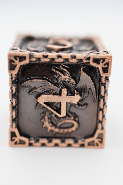 Dragon Essence: Copper - Metal RPG Dice Set Metal Dice Foam Brain Games