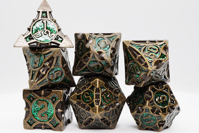 Quiver of Arrows: Ancient Forest Arrow - Metal RPG Dice Set Metal Dice Foam Brain Games