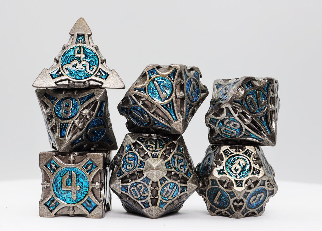 Quiver of Arrows: Cybernetic Arrow - Metal RPG Dice Set Metal Dice Foam Brain Games