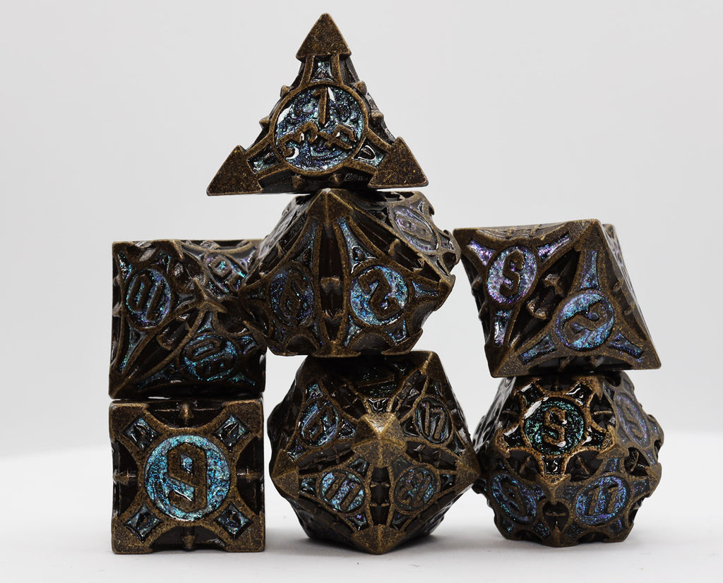 Quiver of Arrows: Night Sky Arrow - Metal RPG Dice Set Metal Dice Foam Brain Games