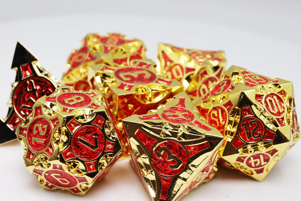 Quiver of Arrows: Royal Ruby Arrow - Metal RPG Dice Set Metal Dice Foam Brain Games