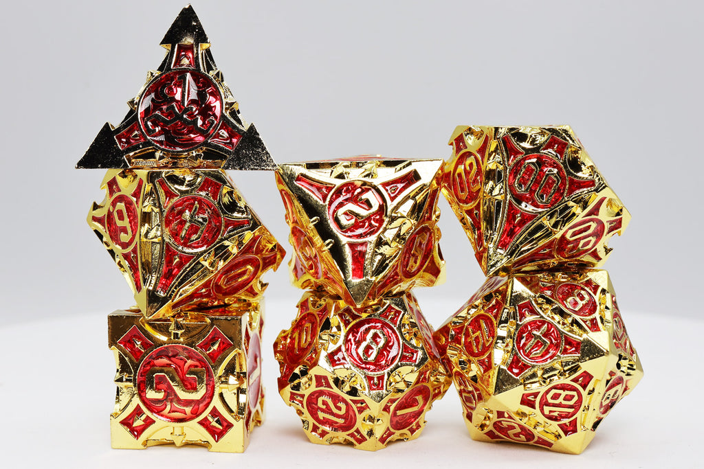 Quiver of Arrows: Royal Ruby Arrow - Metal RPG Dice Set Metal Dice Foam Brain Games