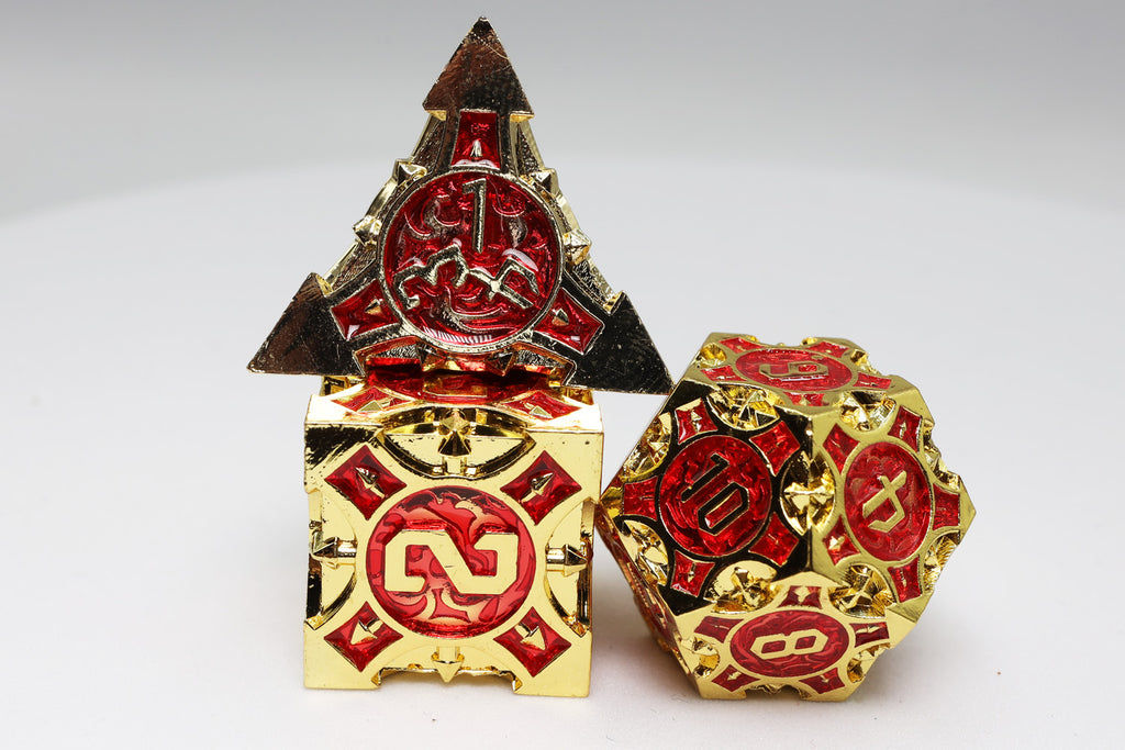 Quiver of Arrows: Royal Ruby Arrow - Metal RPG Dice Set Metal Dice Foam Brain Games