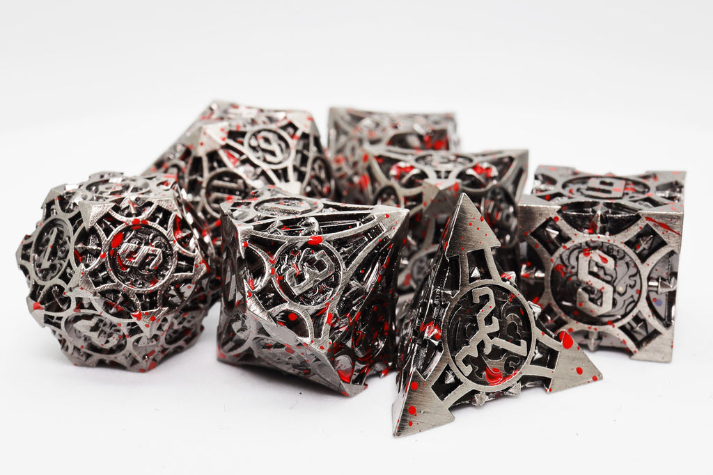 Quiver of Arrows: Vampiric Arrow - Metal RPG Dice Set Metal Dice Foam Brain Games