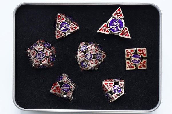 Oculus: Puzzling - Metal RPG Dice Set Metal Dice Foam Brain Games