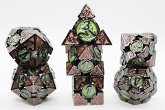 Oculus: Mesmerizing - Hollow Metal RPG Dice Set Metal Dice Foam Brain Games