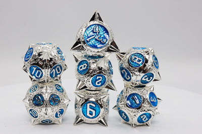 Meteor Storm: Bellatrix - Metal RPG Dice Set Metal Dice Foam Brain Games