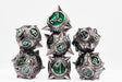 Meteor Storm: Hunter's Moon - Metal RPG Dice Set Metal Dice Foam Brain Games