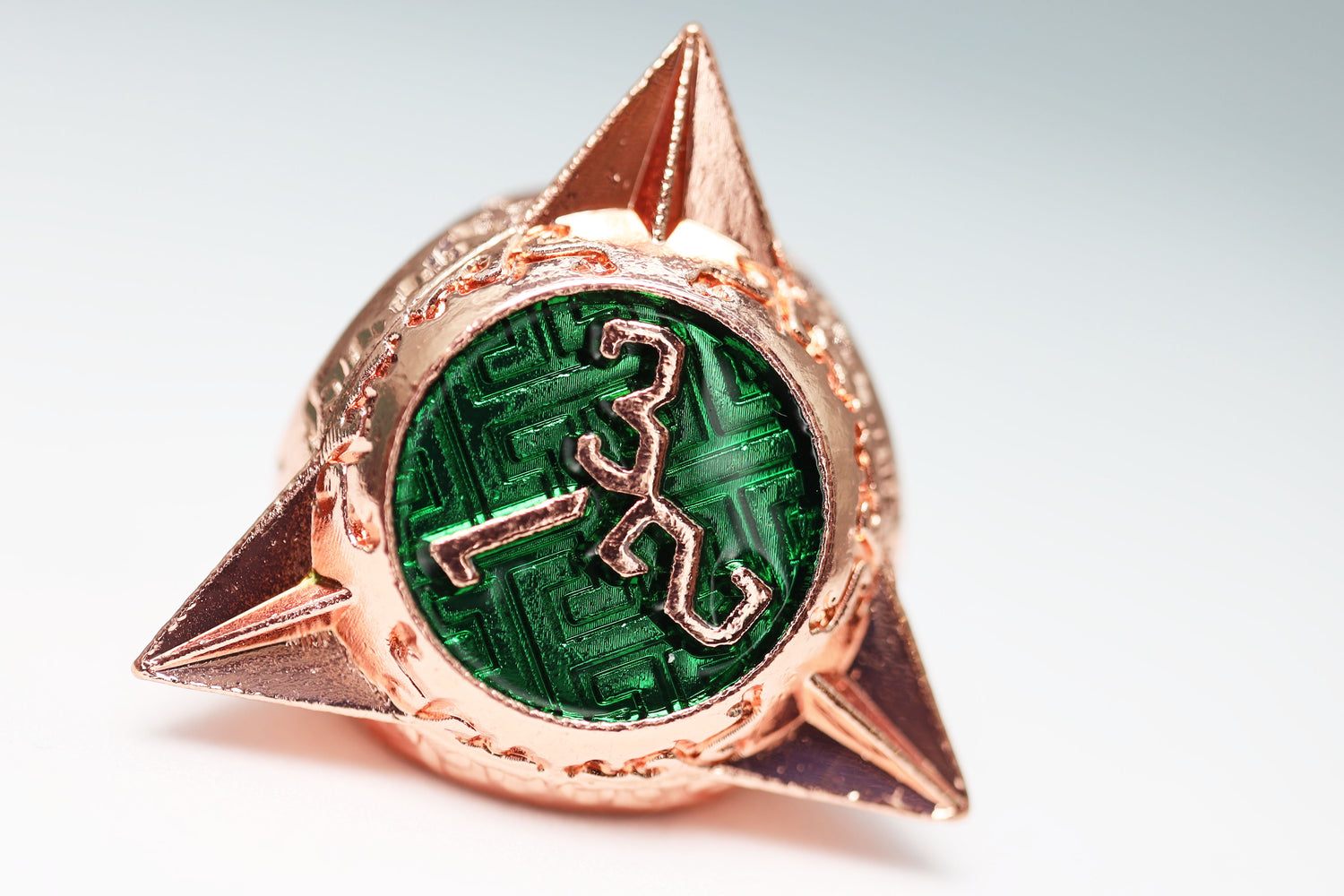 Meteor Storm: Emerald Storm - Metal RPG Dice Set Metal Dice Foam Brain Games