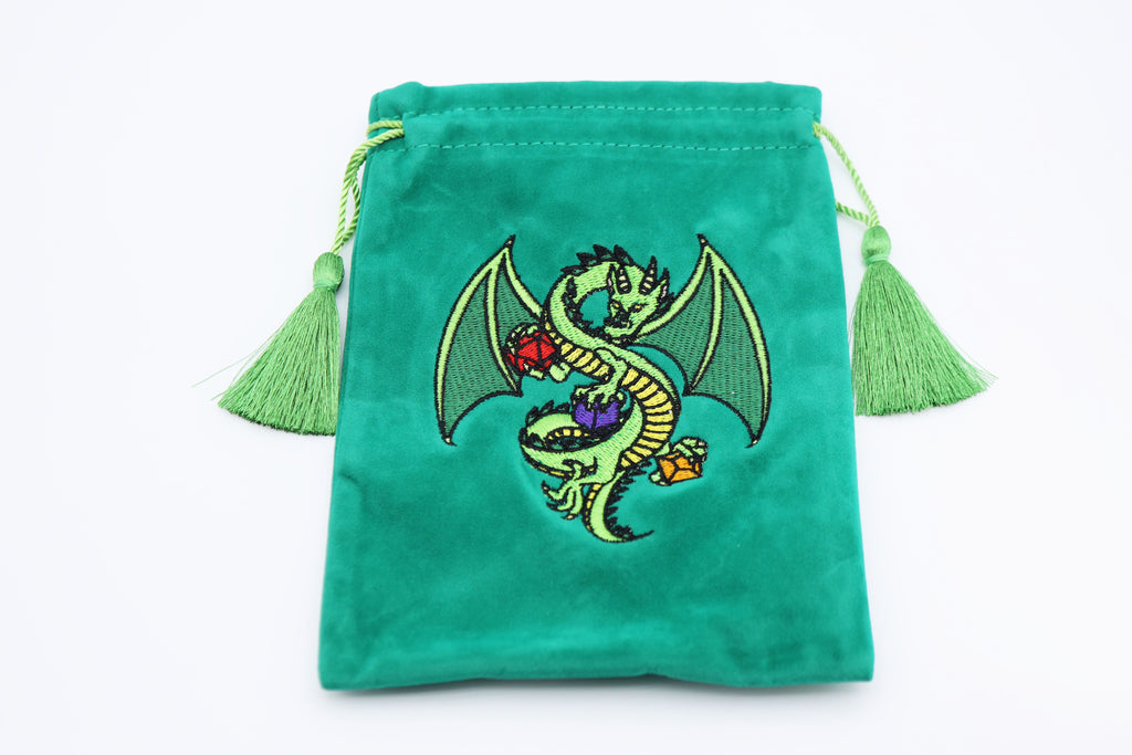 Dice Bag - Green Dragon Dice Bag Foam Brain Games