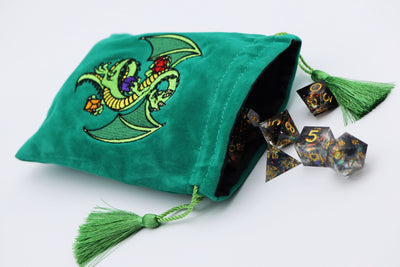 Dice Bag - Green Dragon Dice Box Foam Brain Games