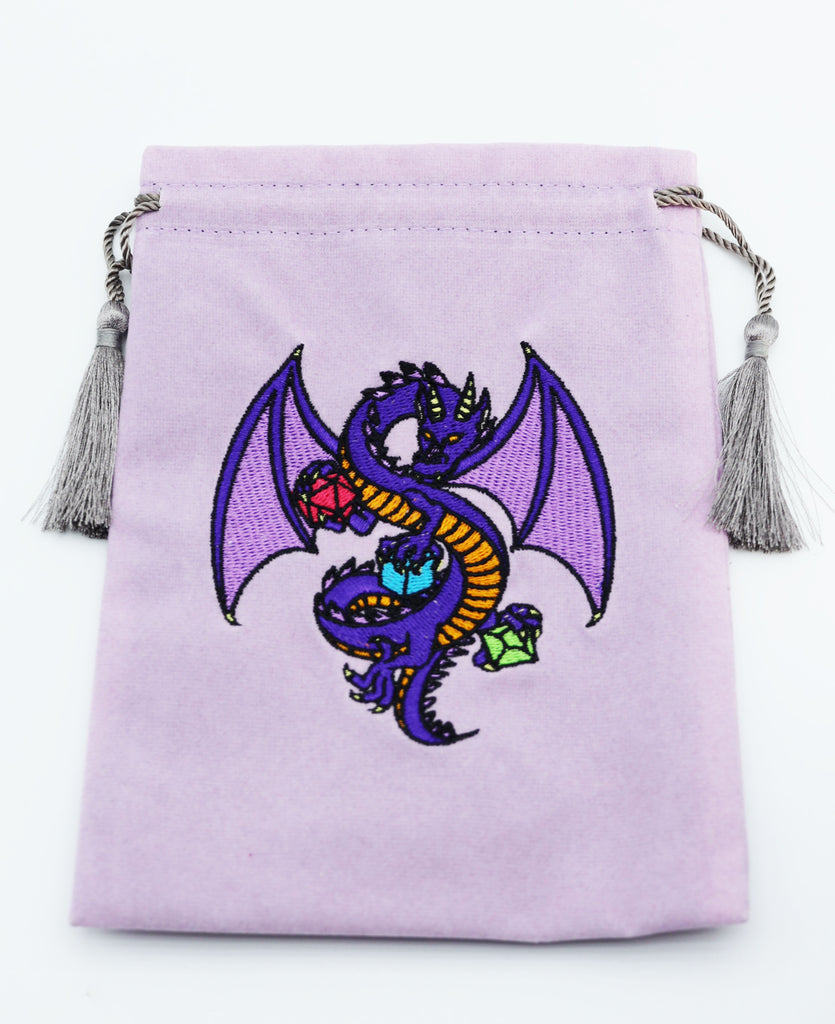 Dice Bag - Purple Dragon Dice Bag Foam Brain Games