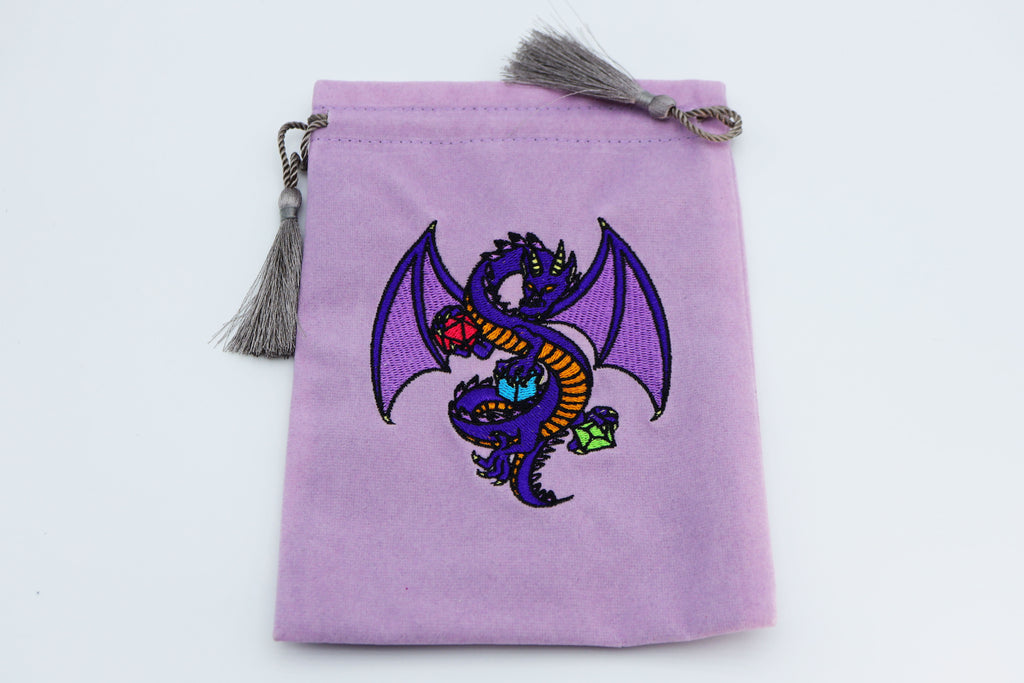 Dice Bag - Purple Dragon Dice Bag Foam Brain Games