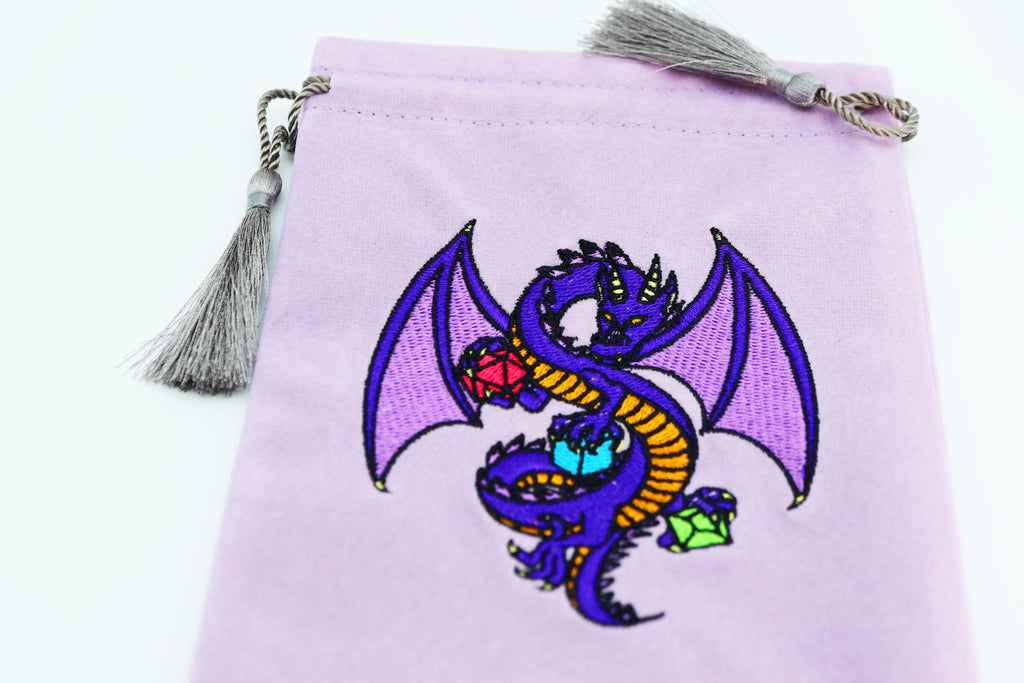 Dice Bag - Purple Dragon Dice Bag Foam Brain Games