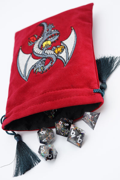 Dice Bag - Black Dragon Dice Box Foam Brain Games