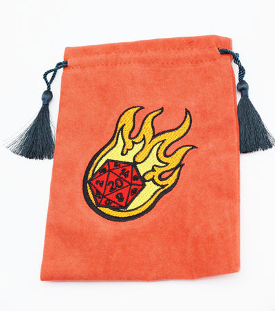 Dice Bag - Dice Fire Ball Dice Box Foam Brain Games