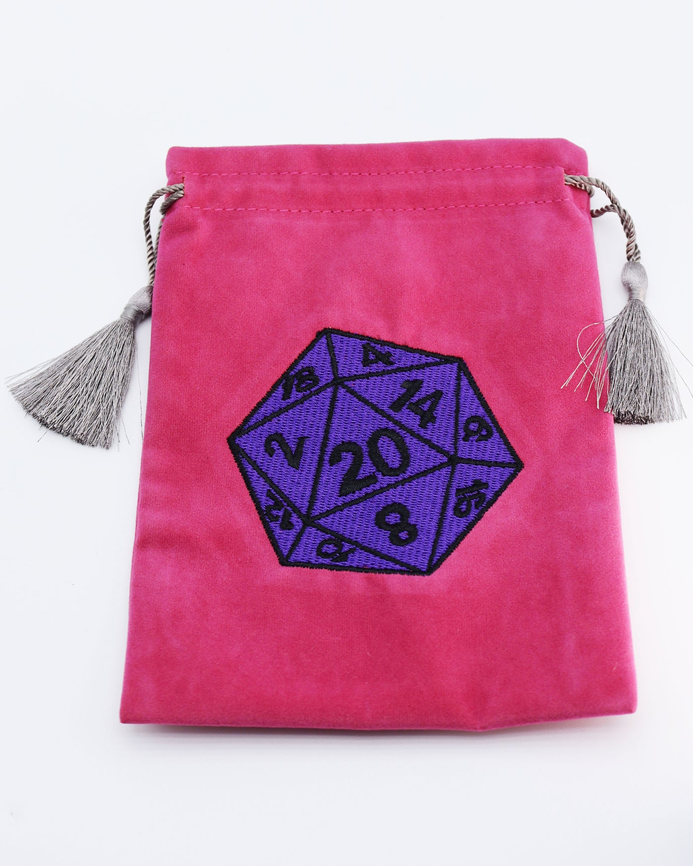 Dice Bag - Purple D20 Dice Box Foam Brain Games