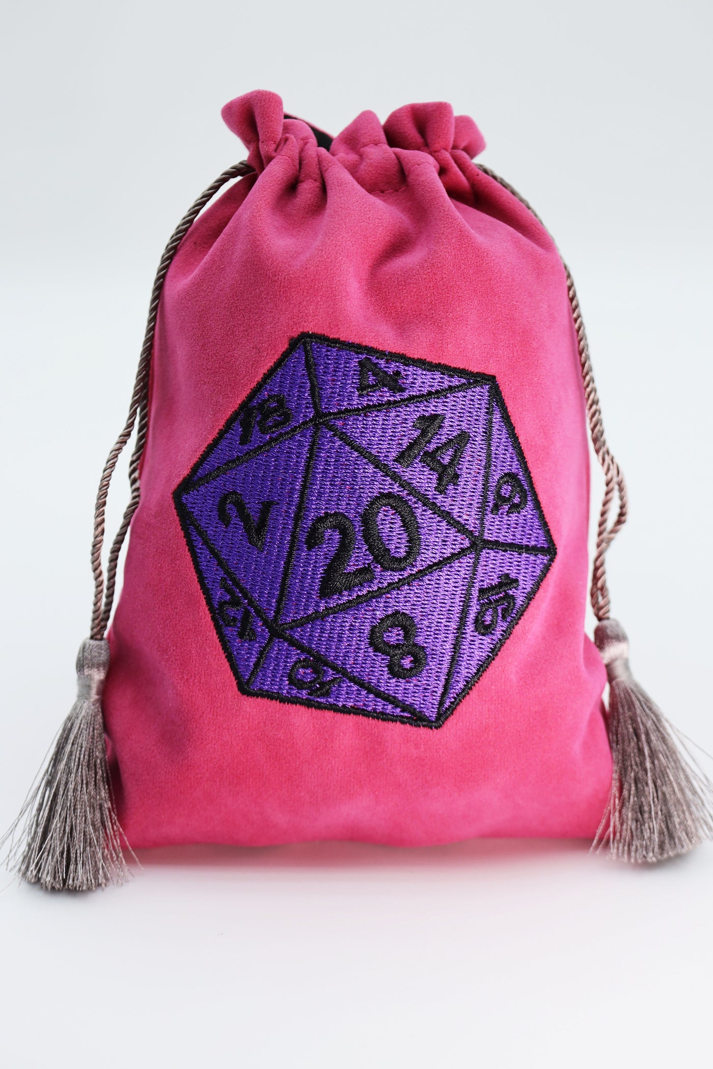 Dice Bag - Purple D20 Dice Box Foam Brain Games