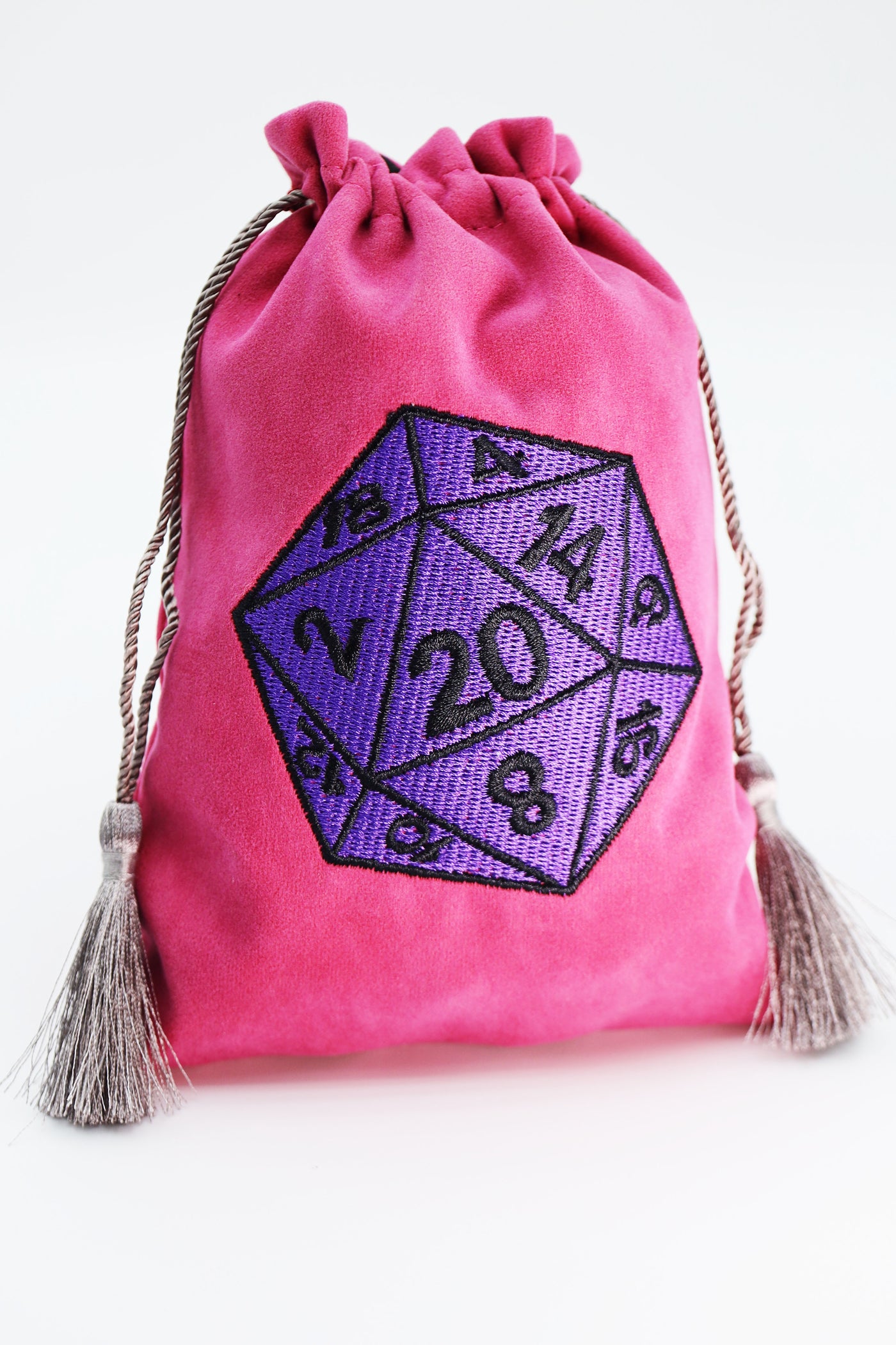 Dice Bag - Purple D20 Dice Box Foam Brain Games