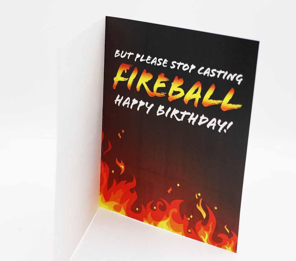 Birthday Card - Fireball Greeting Card Foam Brain Games