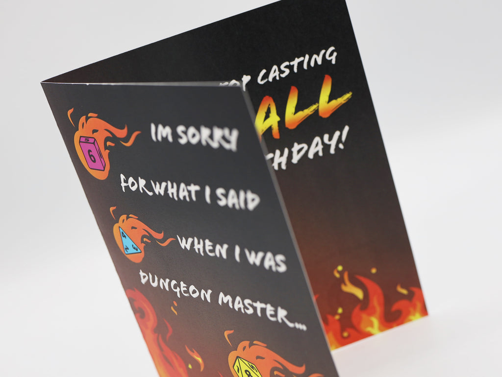 Birthday Card - Fireball Greeting Card Foam Brain Games