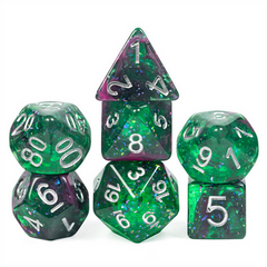 Glow Stick RPG Dice Set Plastic Dice Foam Brain Games