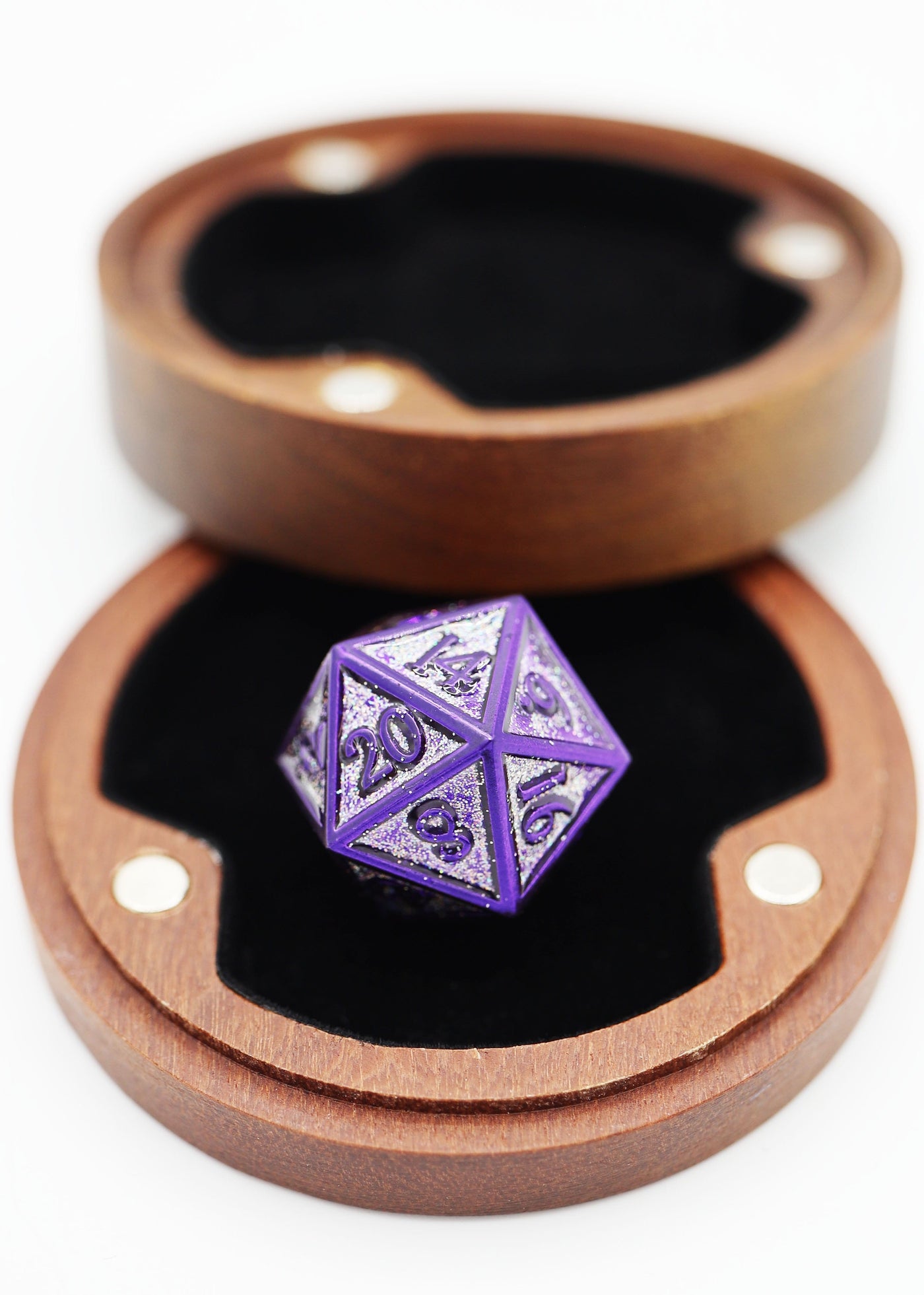 Grape Jelly - Metal RPG Dice Set Metal Dice Foam Brain Games