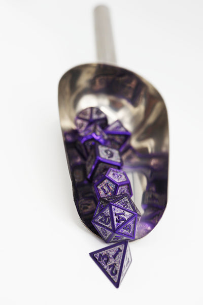 Grape Jelly - Metal RPG Dice Set Metal Dice Foam Brain Games
