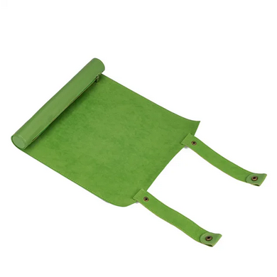Green Roll Up Leatherette Dice Mat Dice Box Foam Brain Games