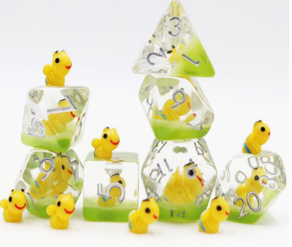 Happy Bees RPG Dice Set Plastic Dice Foam Brain Games