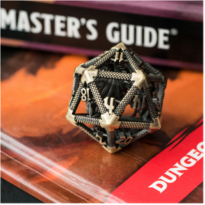 Hollow Dragon Keep D20 - Bronze Metal Dice Foam Brain Games