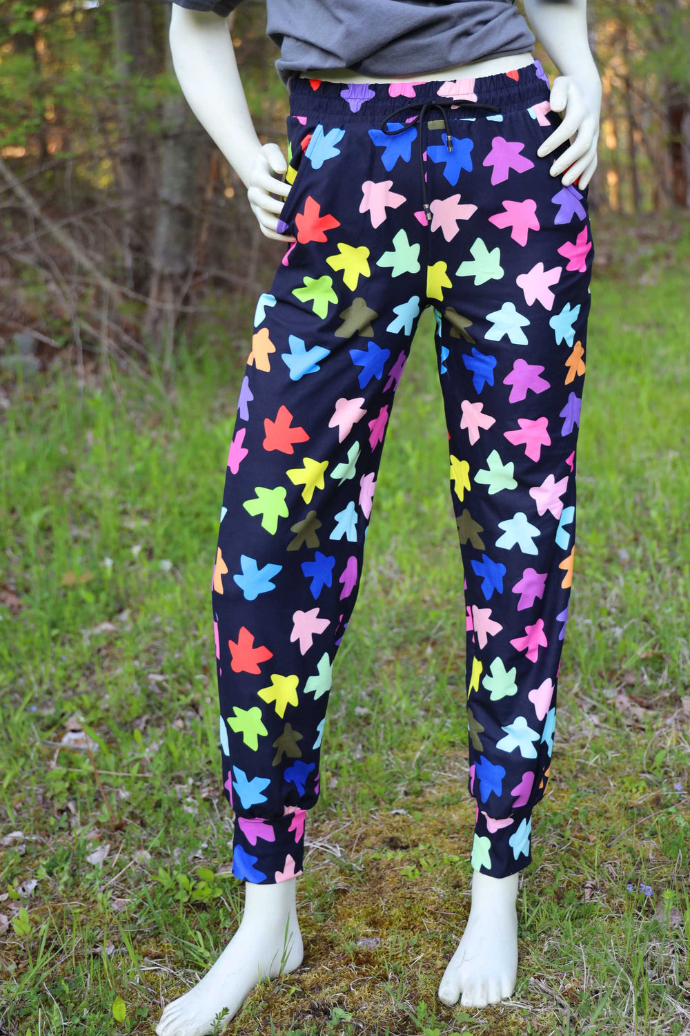 Meeple Joggers - SIZE: S/M (small/medium) Leggings & Joggers Foam Brain Games