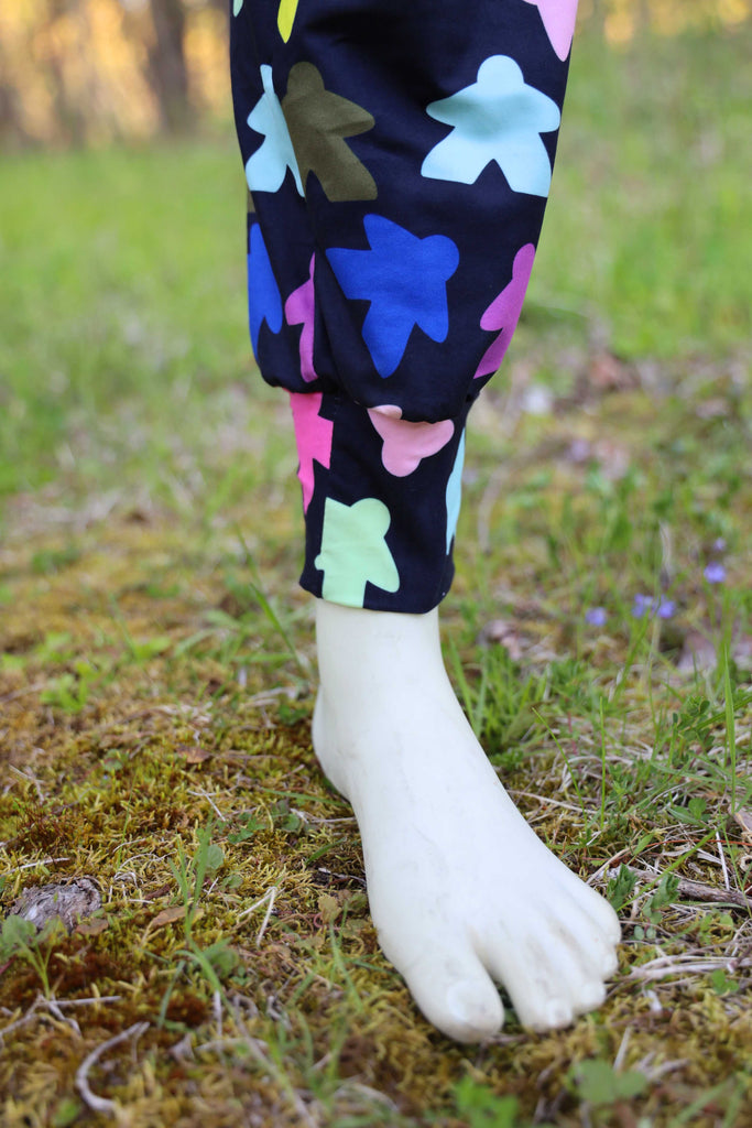 Meeple Joggers - SIZE: S/M (small/medium) Leggings & Joggers Foam Brain Games