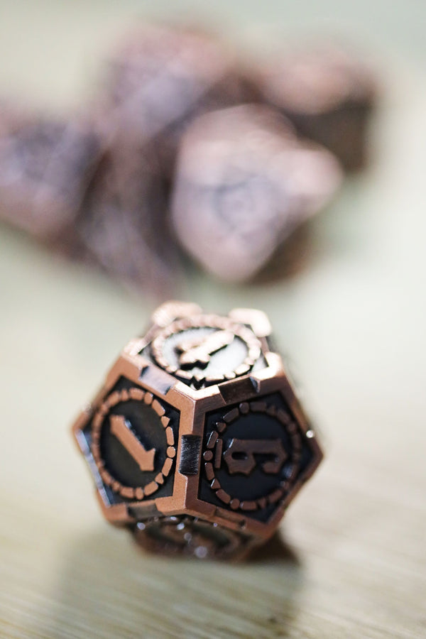 Crossed Swords: King Arthur's Sword - Metal RPG Dice Set Metal Dice Foam Brain Games