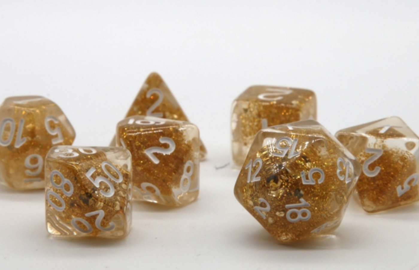 King Midas RPG Dice Set Plastic Dice Foam Brain Games