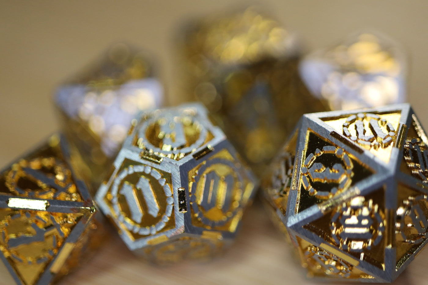 Crossed Swords: King Slayer's Sword - Metal RPG Dice Set Metal Dice Foam Brain Games