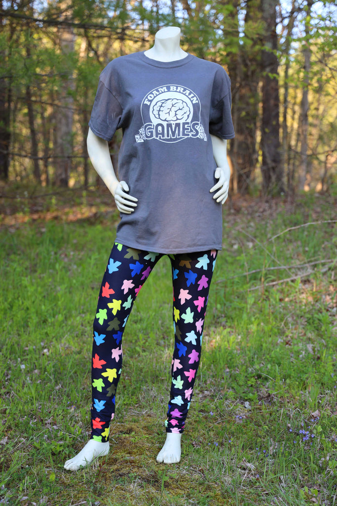 Meeples  Leggings - SIZE: OS Leggings & Joggers Foam Brain Games