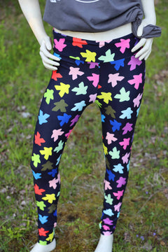 Meeples  Leggings - SIZE: TC2 (Tall & Curvy 2) Leggings & Joggers Foam Brain Games