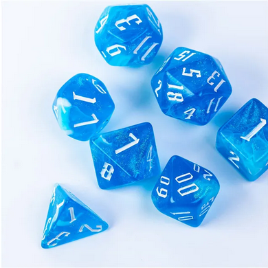 Magician's Tide Pool RPG Dice Set Plastic Dice Foam Brain Games