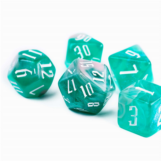 Magician's Wave RPG Dice Set Plastic Dice Foam Brain Games