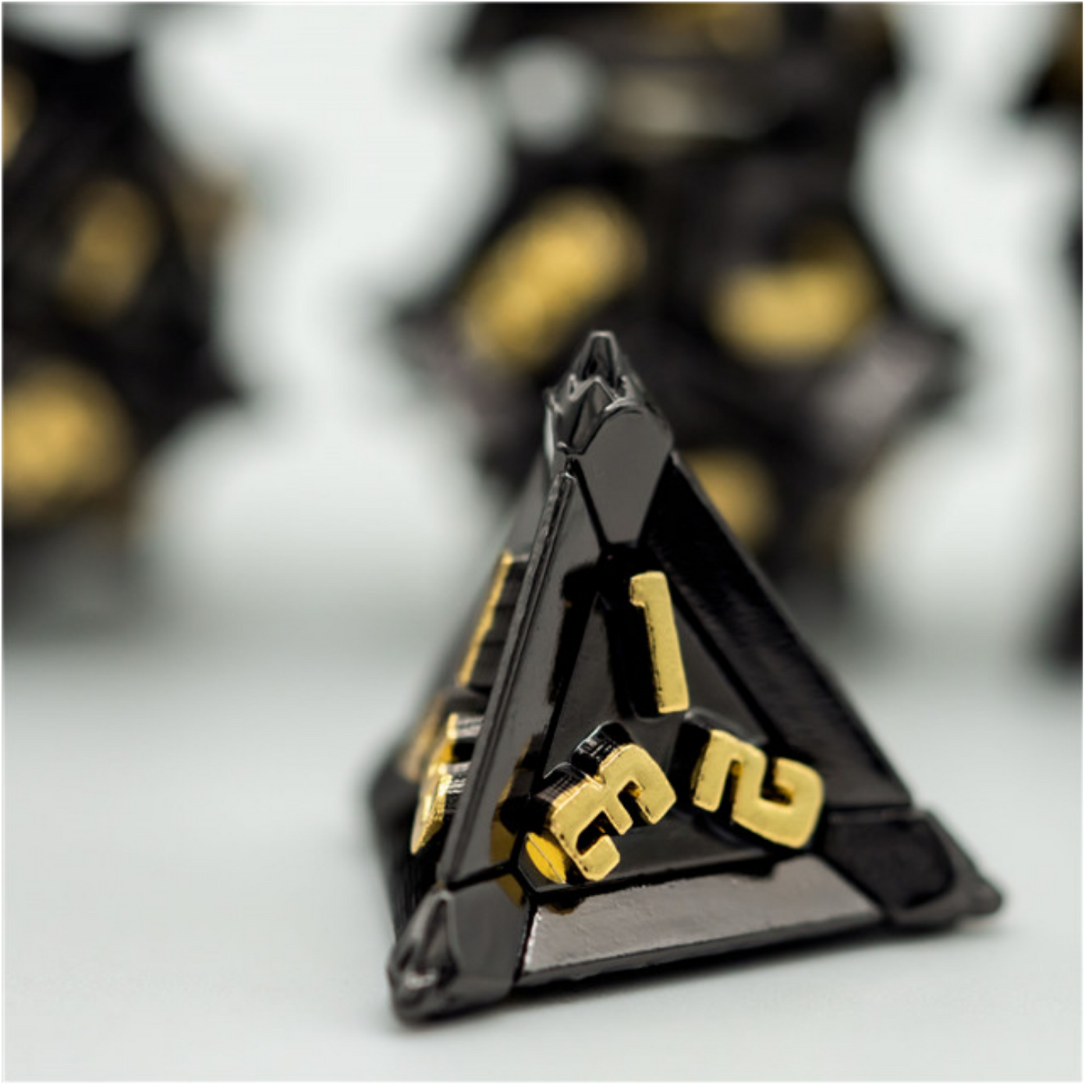 Warrior's Flail: Medieval - Metal RPG Dice Set Metal Dice Foam Brain Games