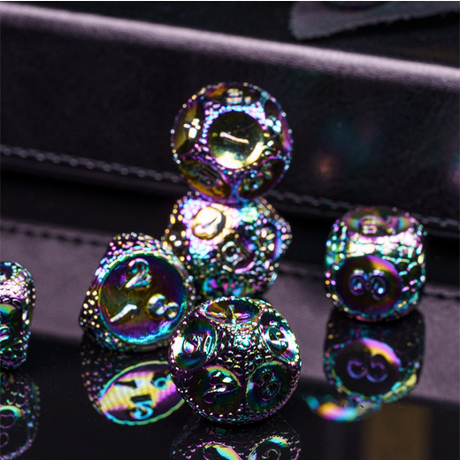 Dragonstone: Mystic - Metal RPG Dice Set Metal Dice Foam Brain Games