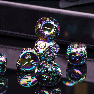 Dragonstone: Mystic - Metal RPG Dice Set Metal Dice Foam Brain Games
