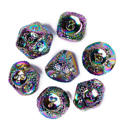 Dragonstone: Mystic - Metal RPG Dice Set Metal Dice Foam Brain Games