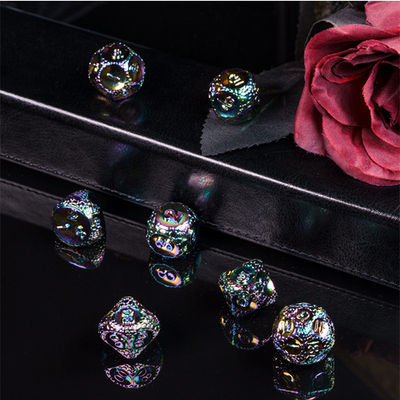 Dragonstone: Mystic - Metal RPG Dice Set Metal Dice Foam Brain Games